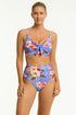 Sea Level Blue Hawaii High Waist Bottom
